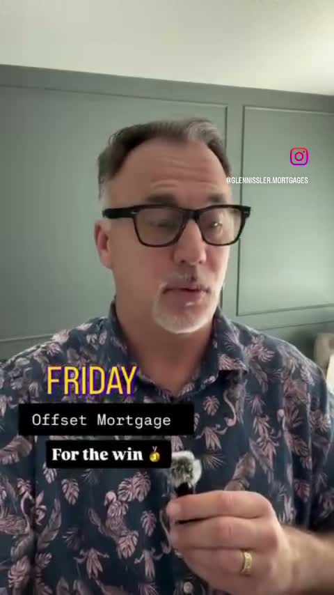 Glenn speaking to camera about an offset mortgage